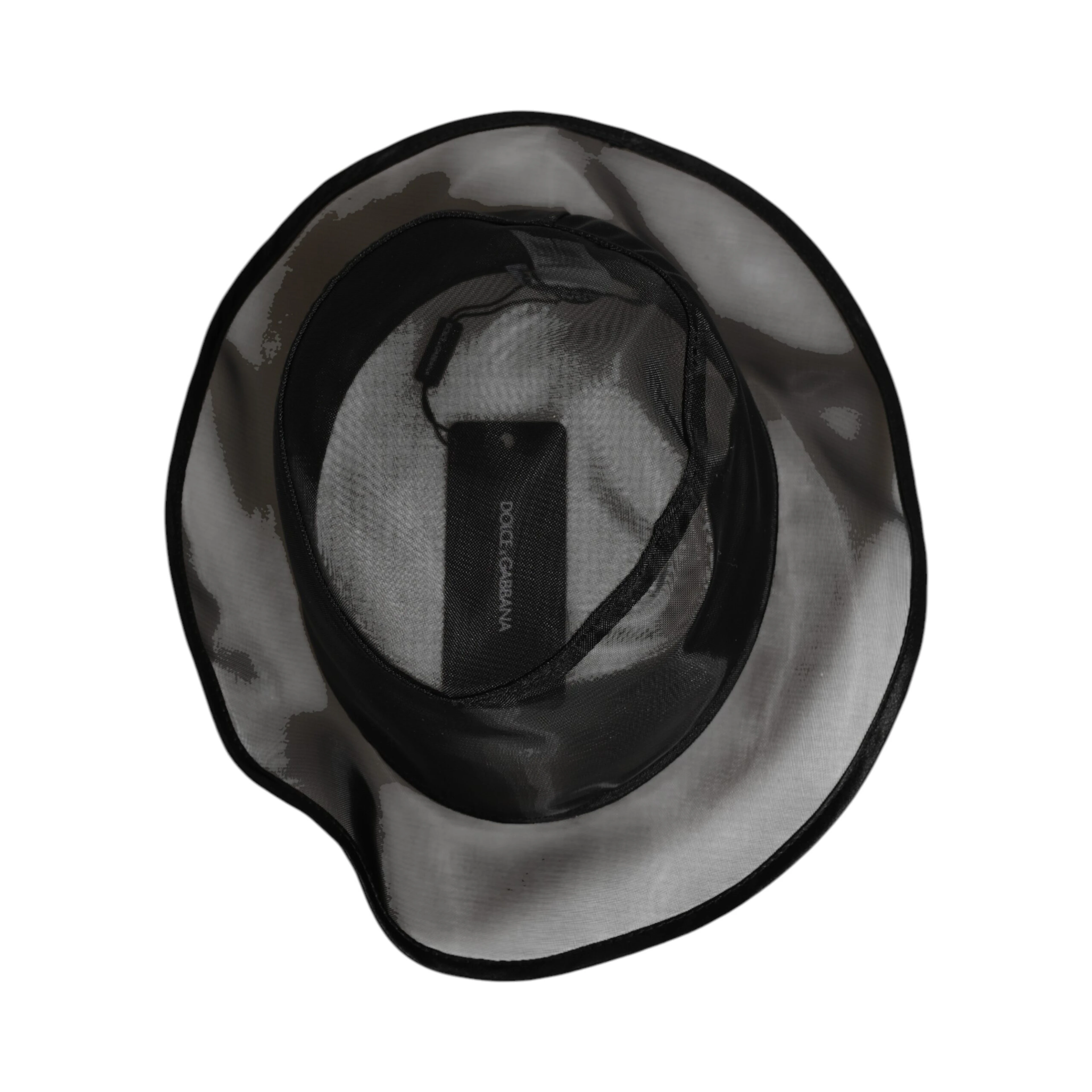 Black Silk Mesh Bucket Men Fisherman Cap Hat
