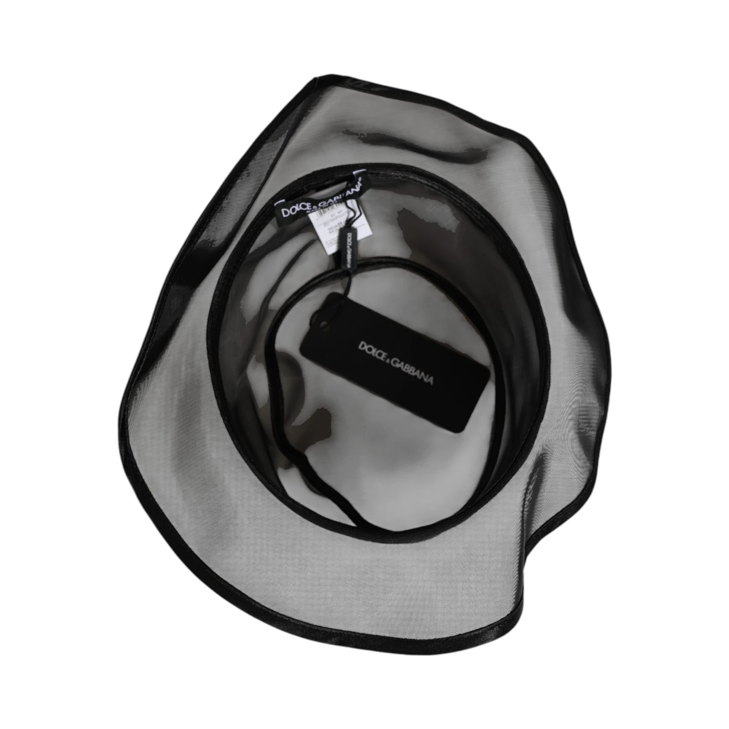 Black Silk Mesh Bucket Men Fisherman Cap Hat