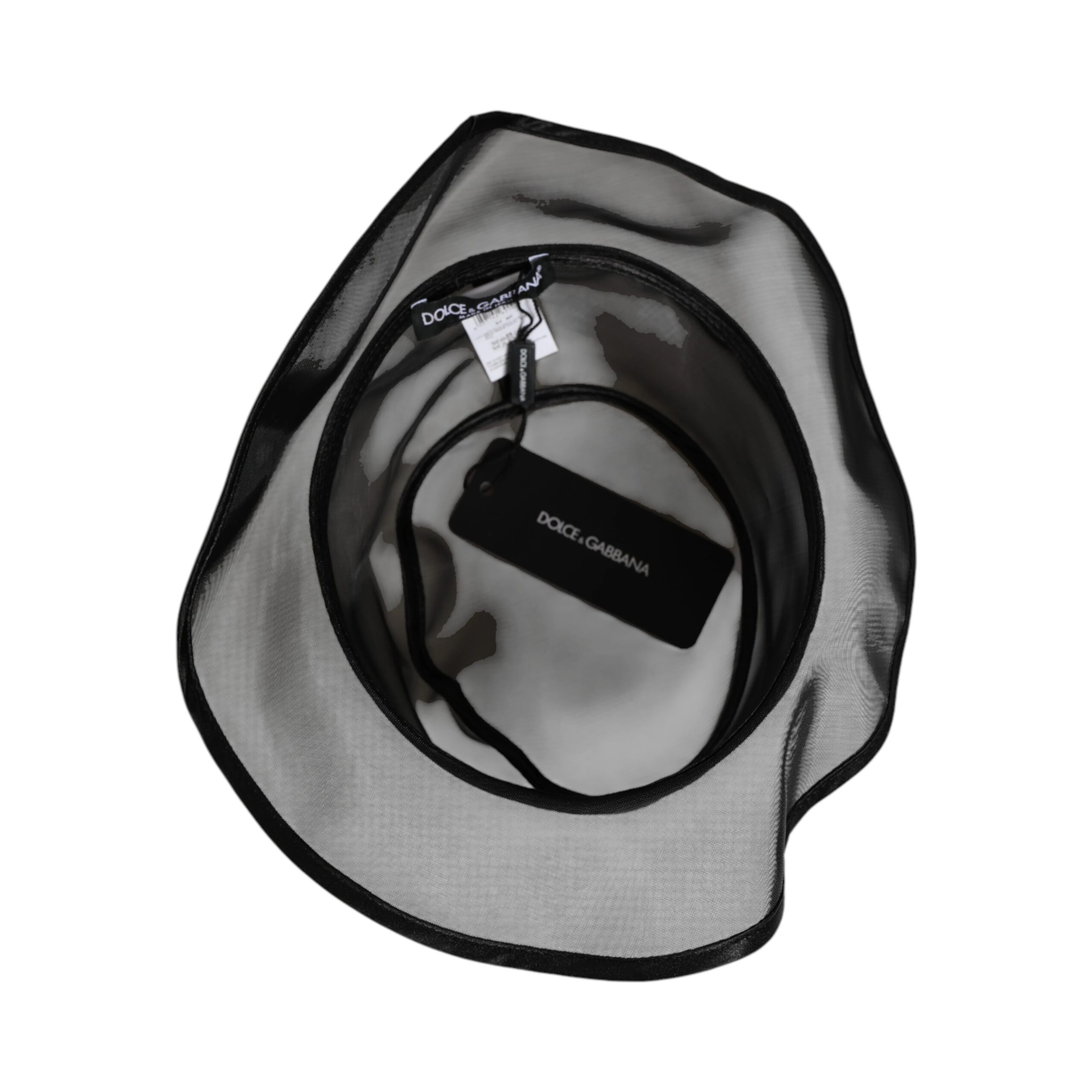 Black Silk Mesh Bucket Men Fisherman Cap Hat