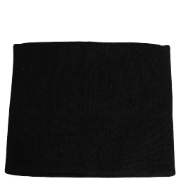 Black D&G Logo Cashmere Knitted Men One Size Scarf
