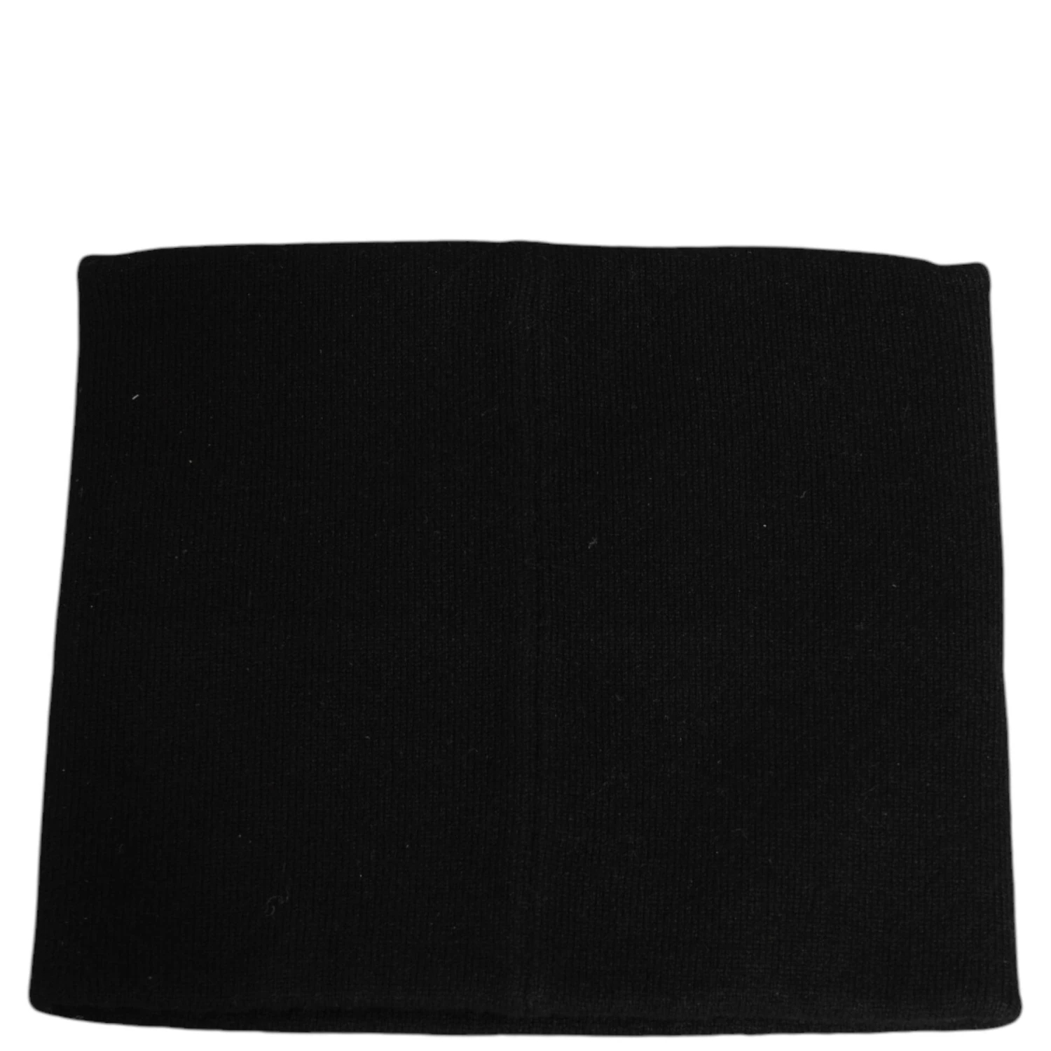Black D&G Logo Cashmere Knitted Men One Size Scarf