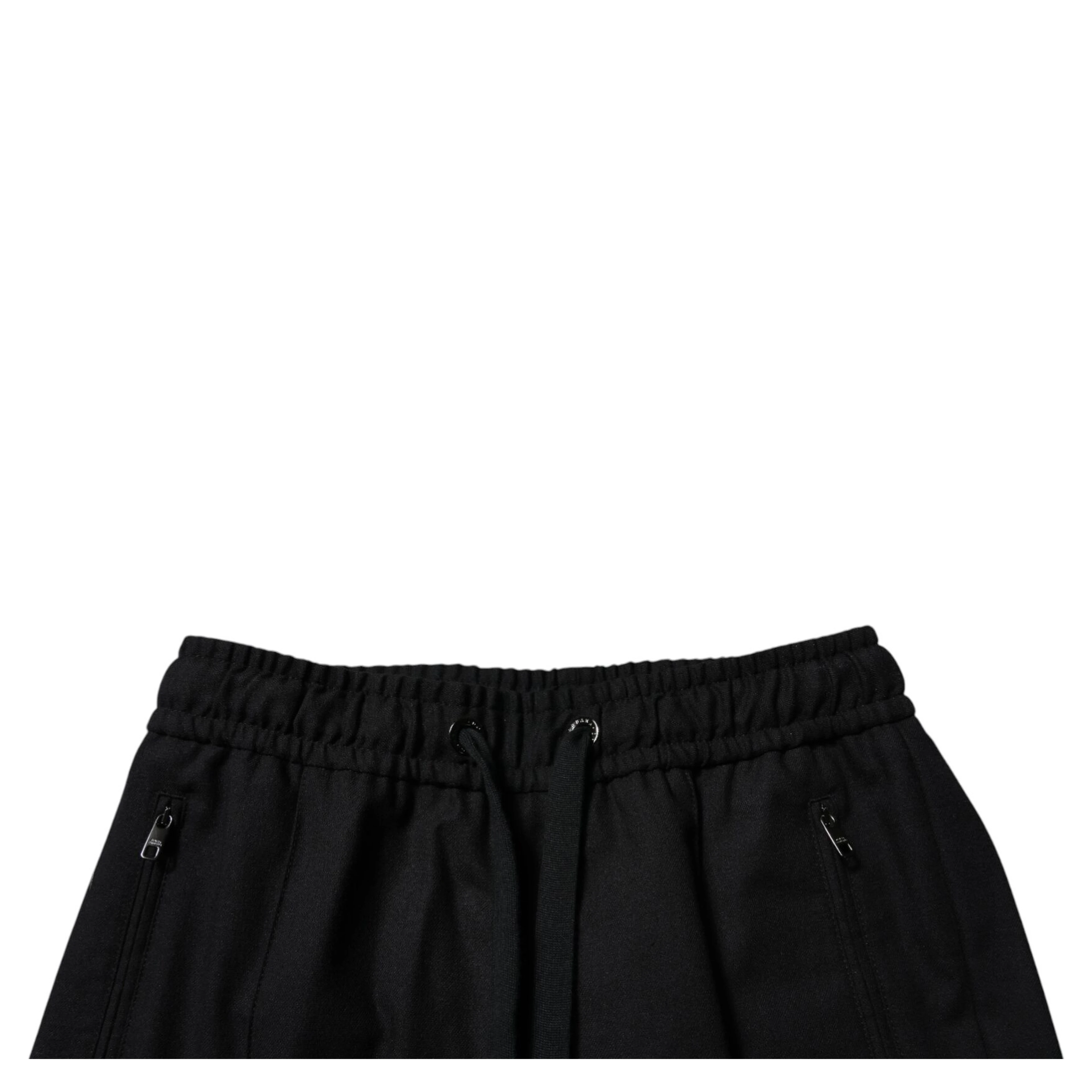 Black Wool Skinny Jogger Men Trouser Pants