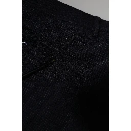 Gray Wool Formal Dress Men Trousers Pants