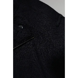 Gray Wool Formal Dress Men Trousers Pants