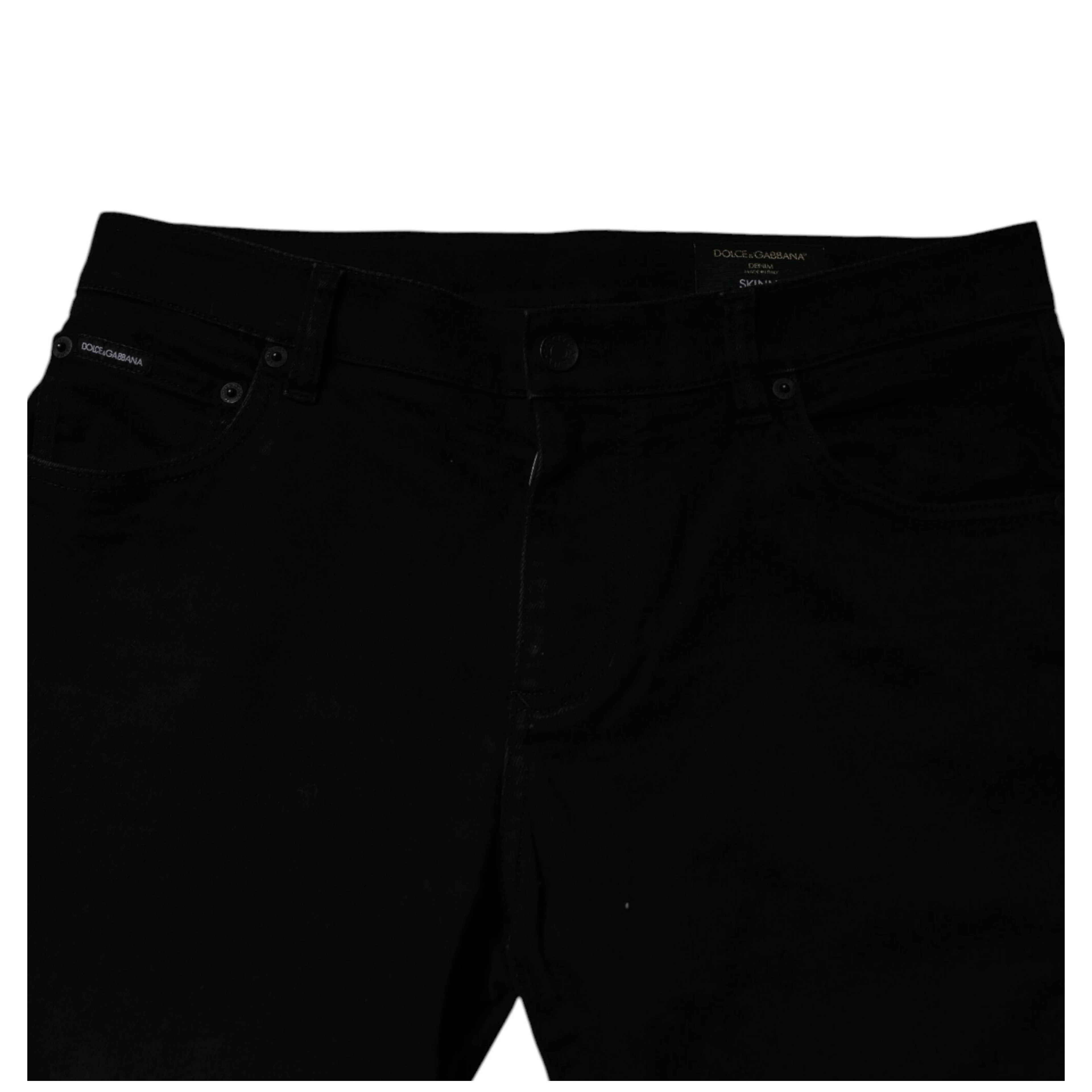Black Cotton Stretch Skinny Men Denim Jeans