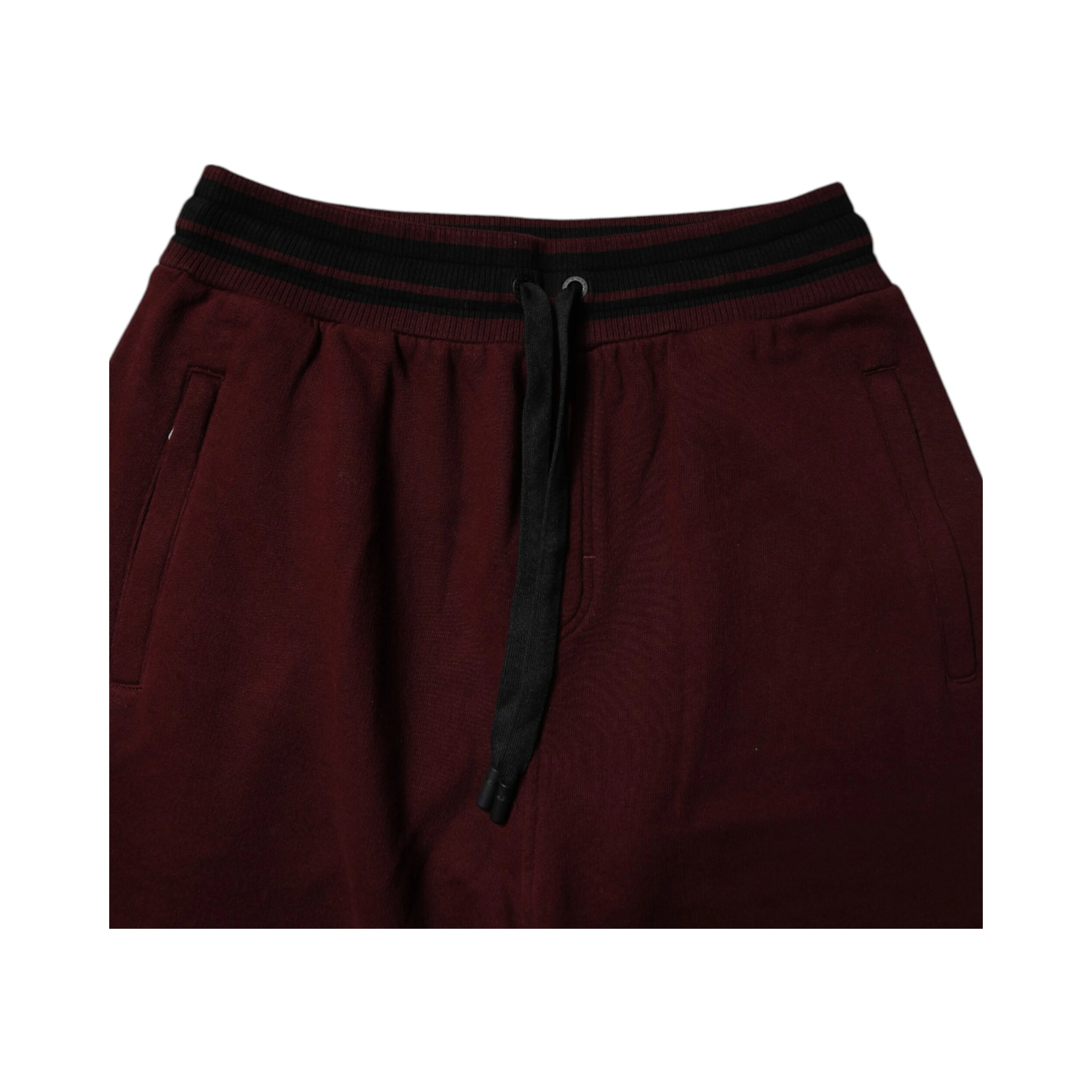 Maroon Cotton Men Jogger Sweatpants Pants