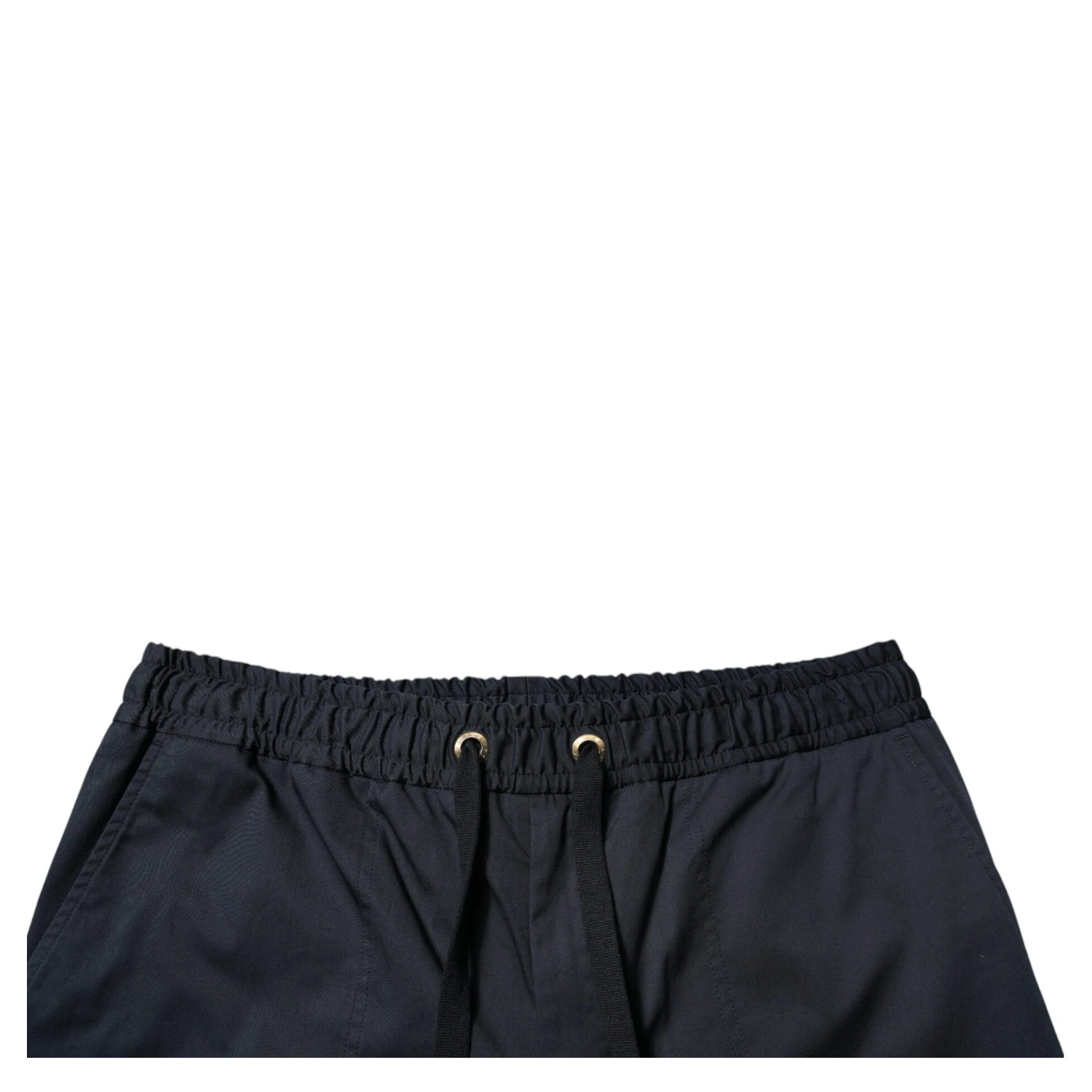 Navy Blue Cotton Stretch Men Bermuda Shorts