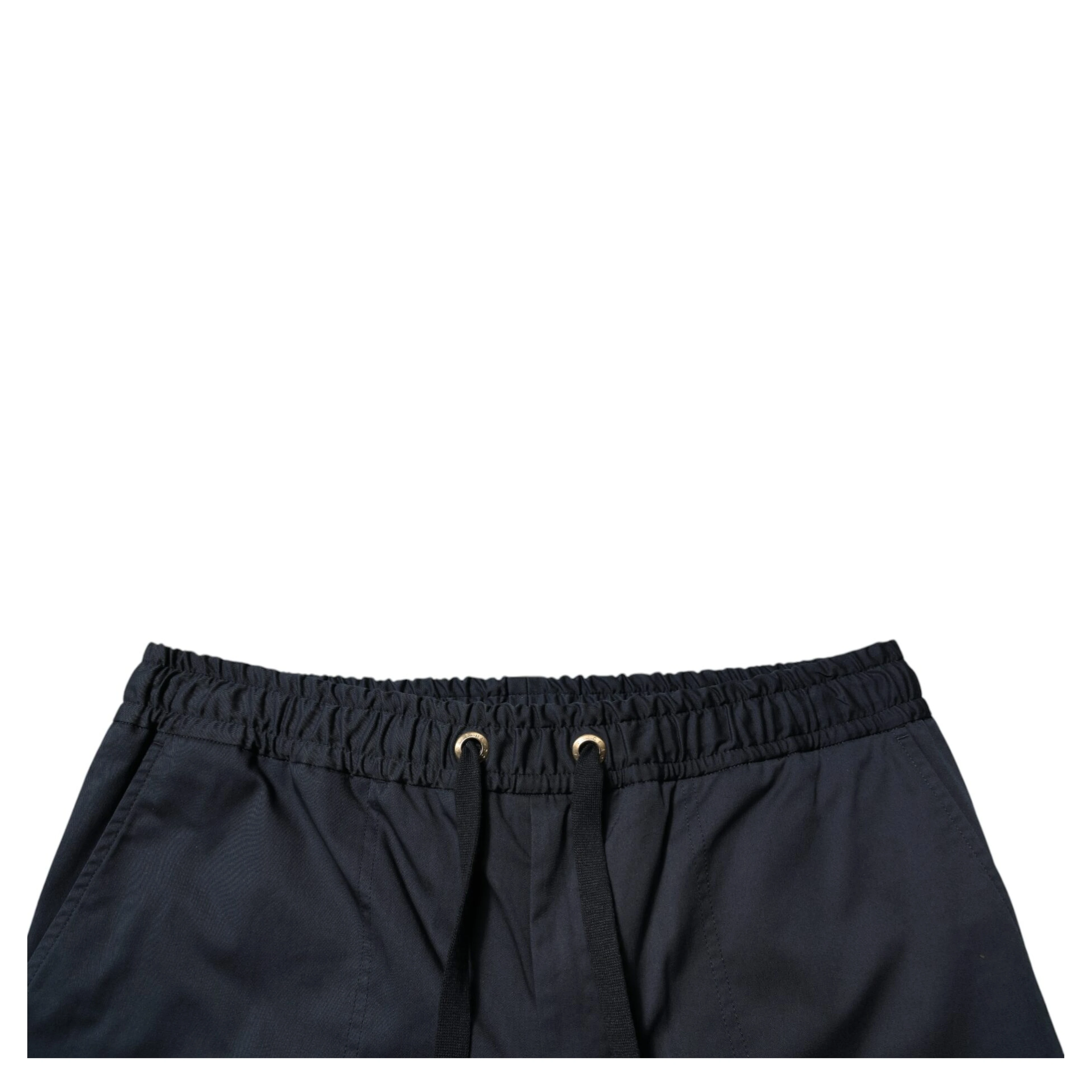 Navy Blue Cotton Stretch Men Bermuda Shorts