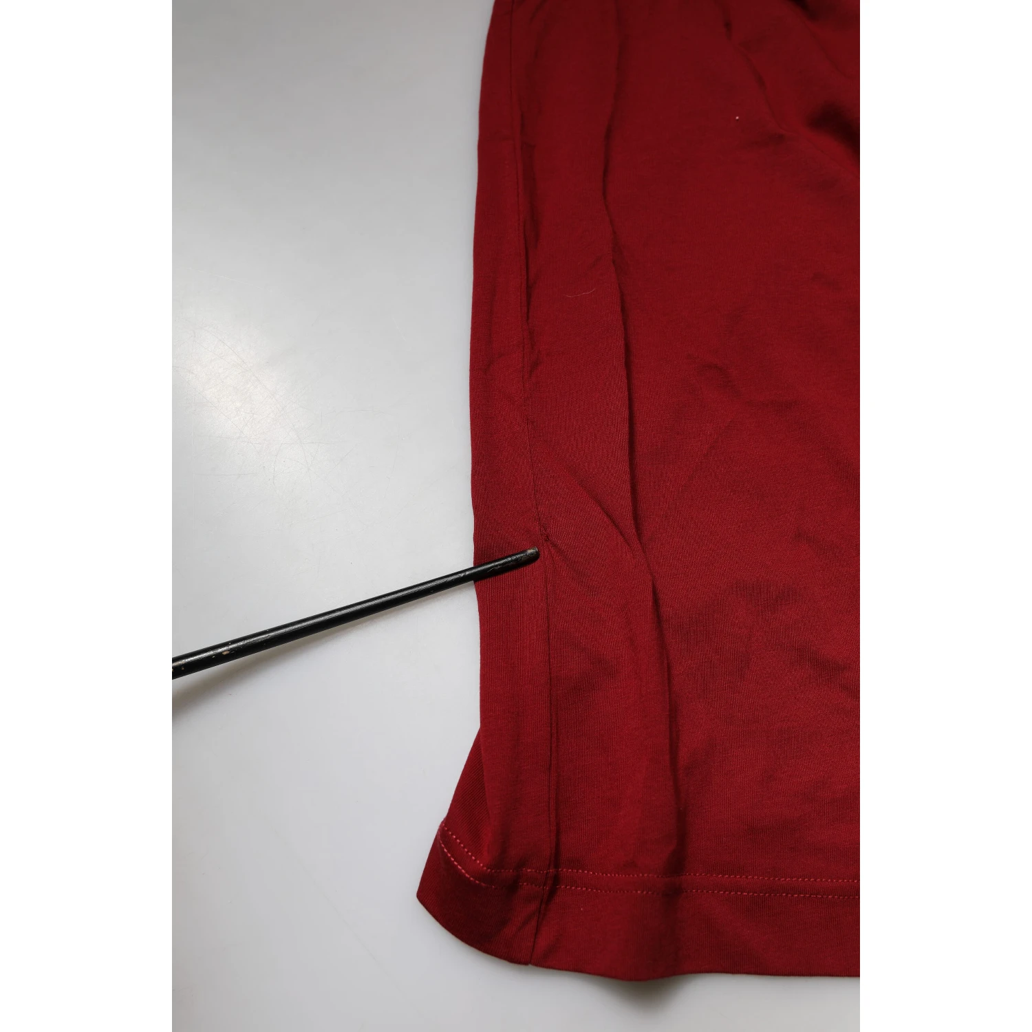 Maroon Cotton Crew Neck Short Sleeves T-Shirt
