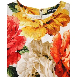 Multicolor Floral Print Viscose Sheath Dress