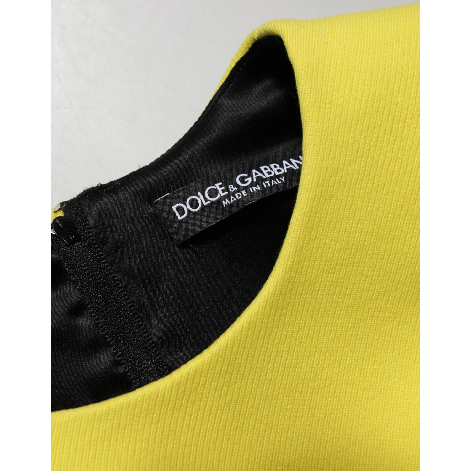 Yellow A-line Sheath Sleeveless Mini Dress