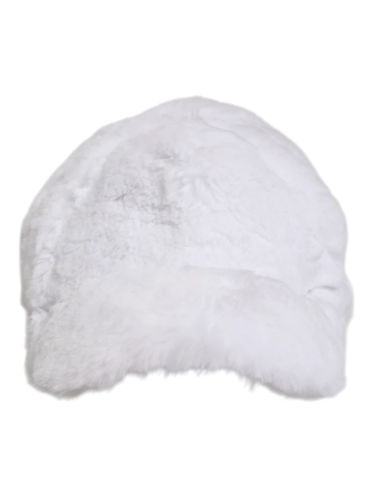 White Modacrylic Rapper Men Baseball Capello Hat alternative