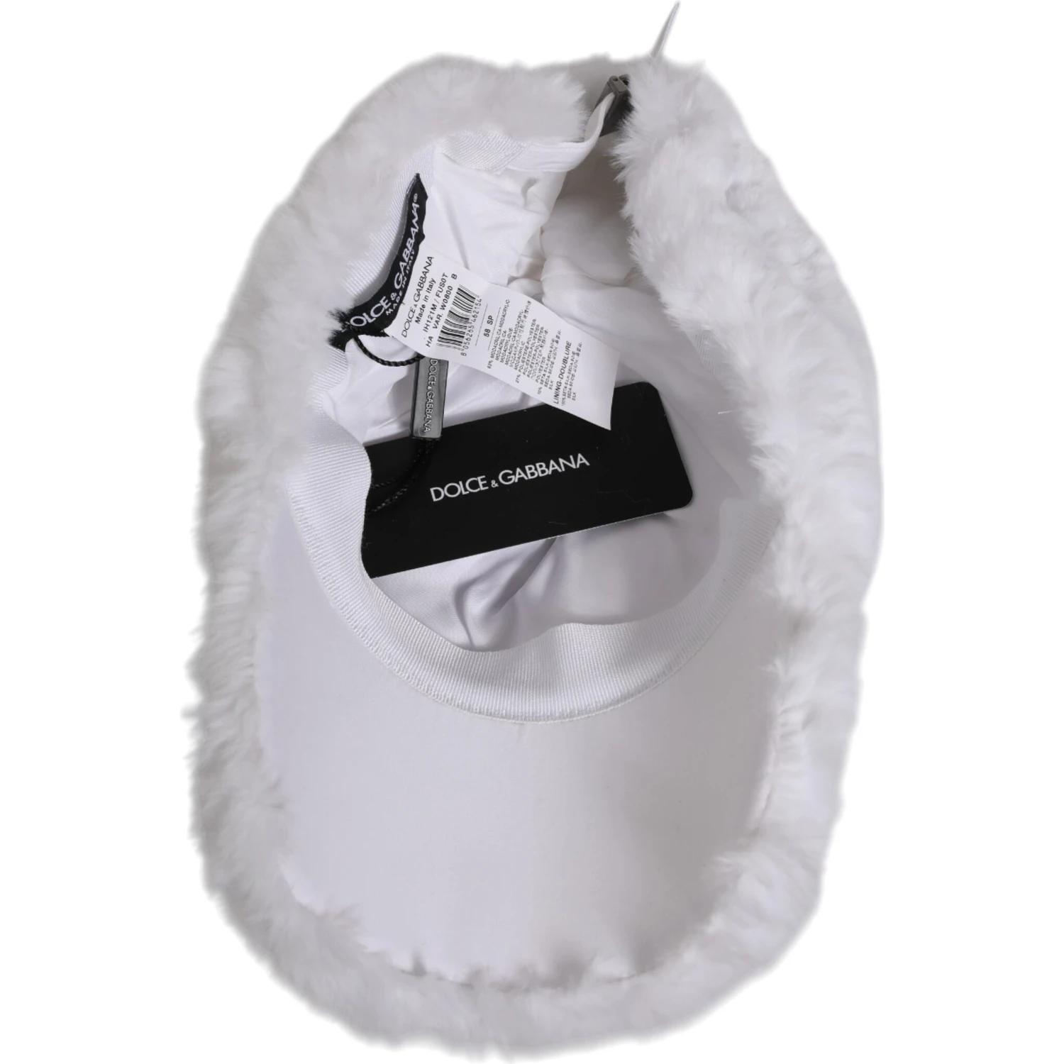 White Modacrylic Rapper Men Baseball Capello Hat