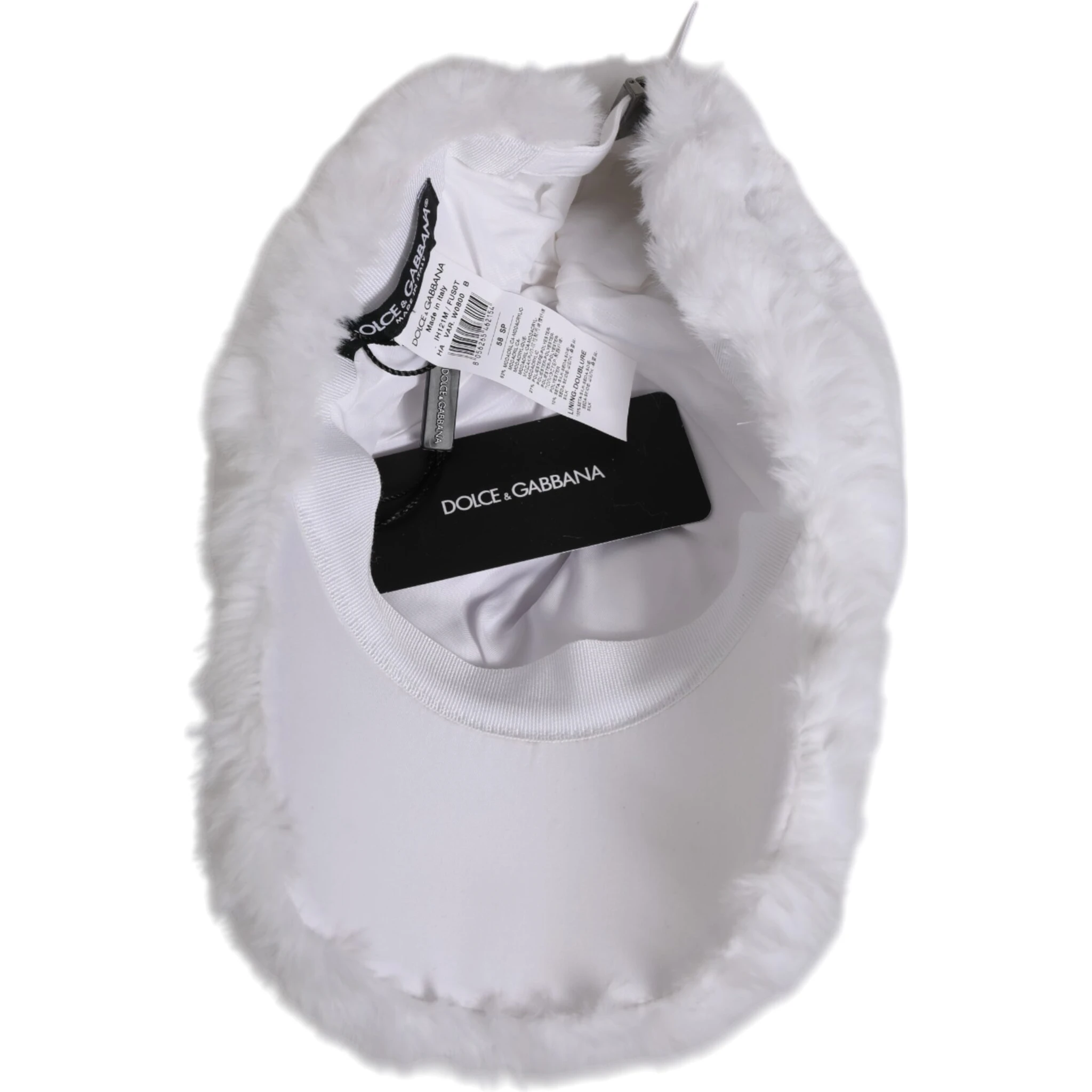 White Modacrylic Rapper Men Baseball Capello Hat