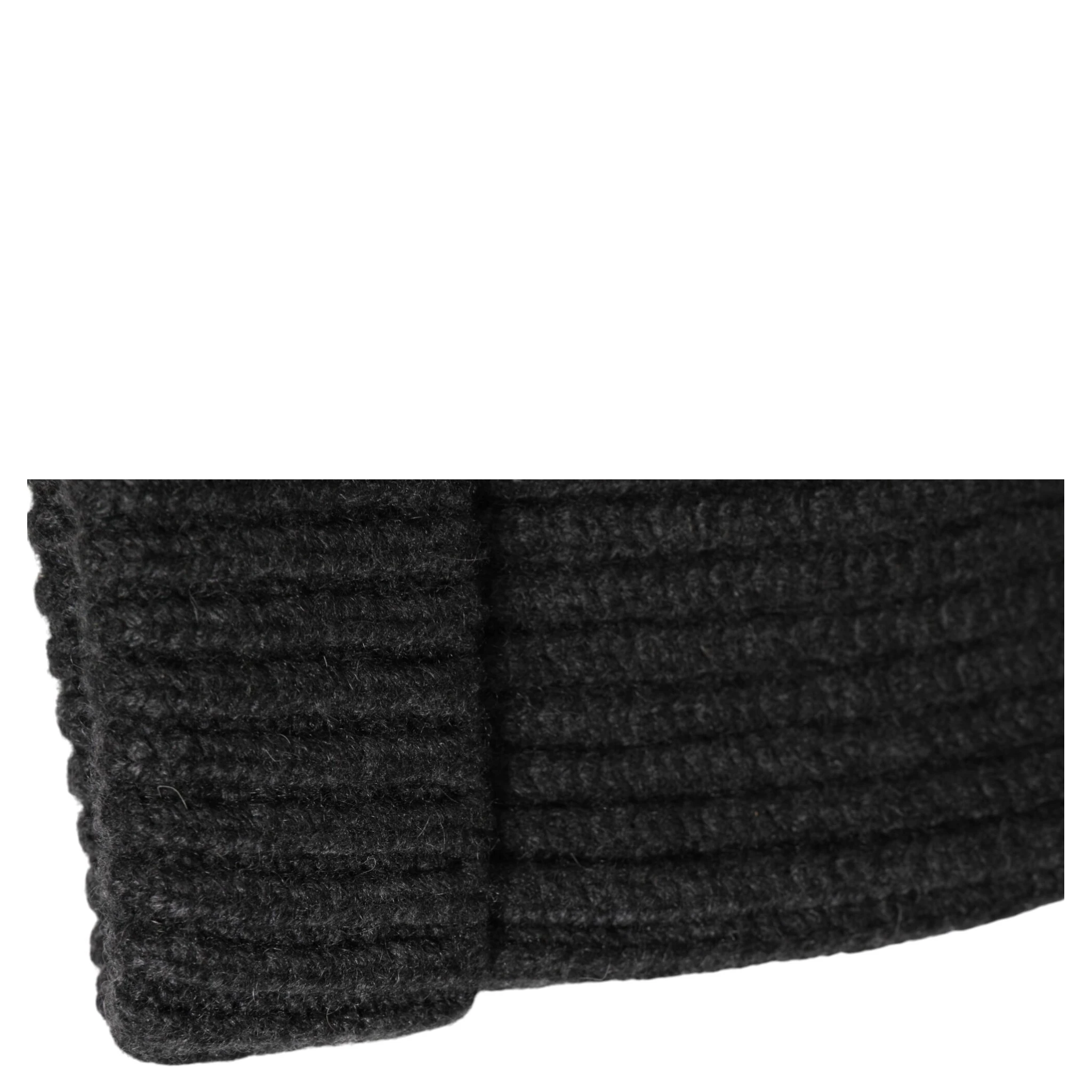 Black Cashmere Knitted Beanie Men Capello Hat