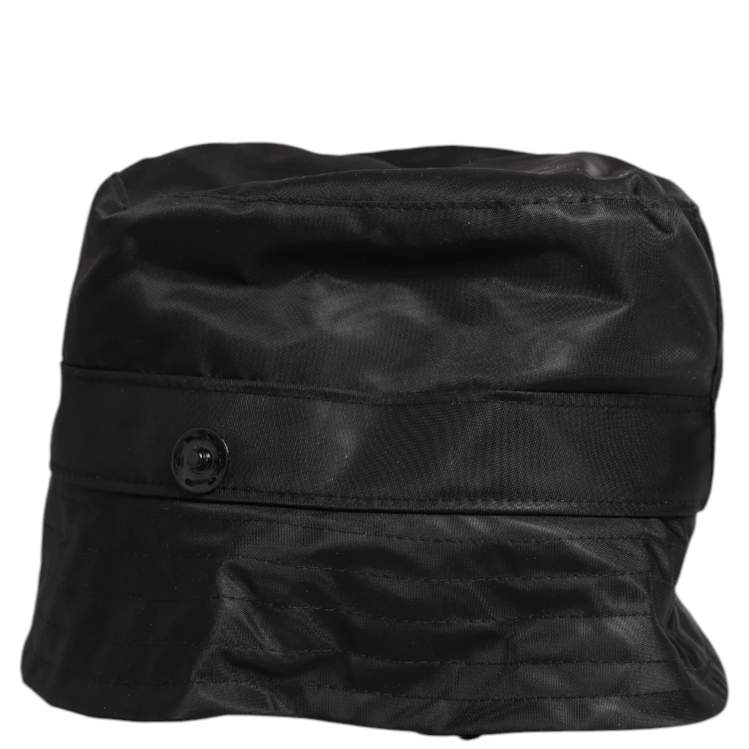 Black PVC Wide Brim Men Bucket Capello Hat