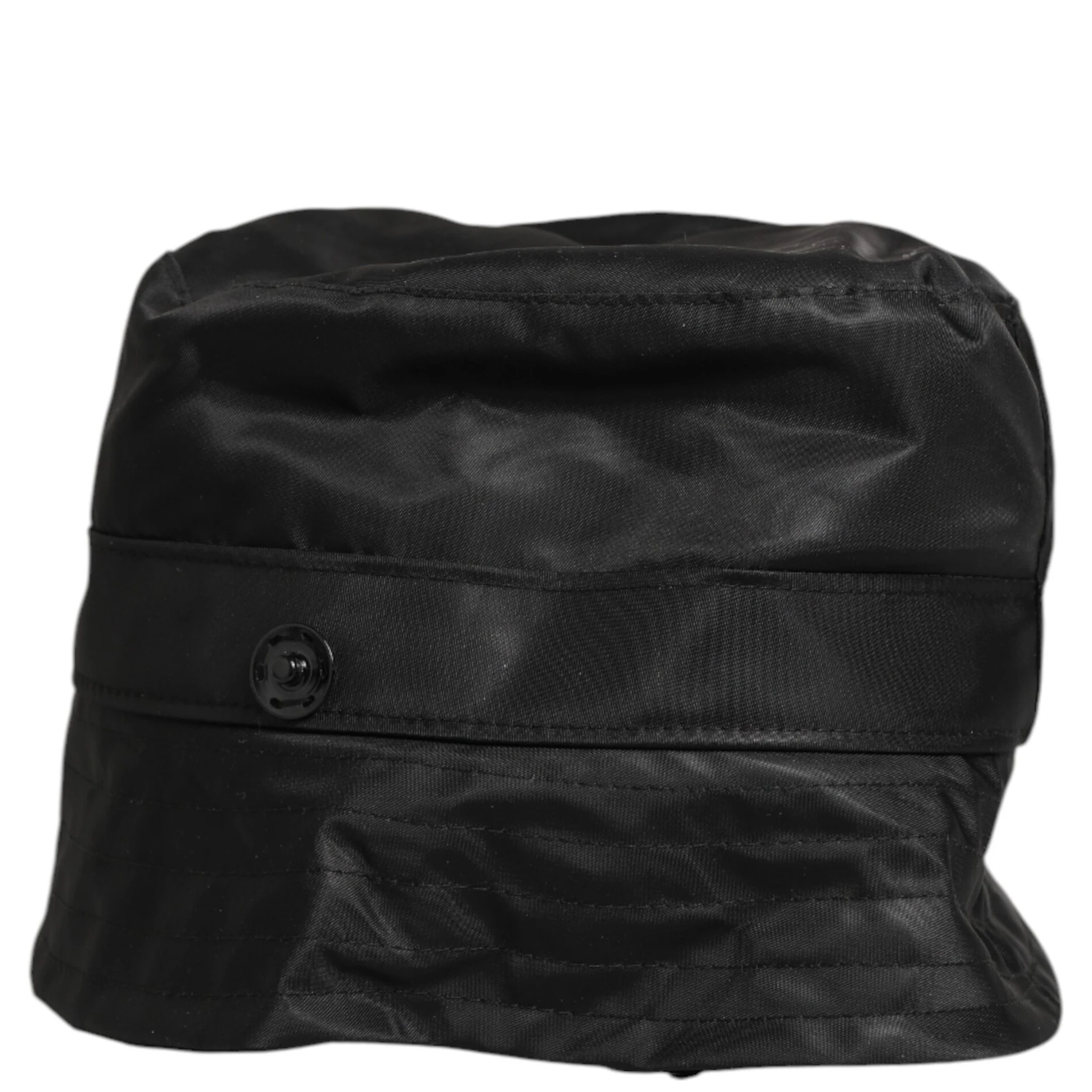 Black PVC Wide Brim Men Bucket Capello Hat