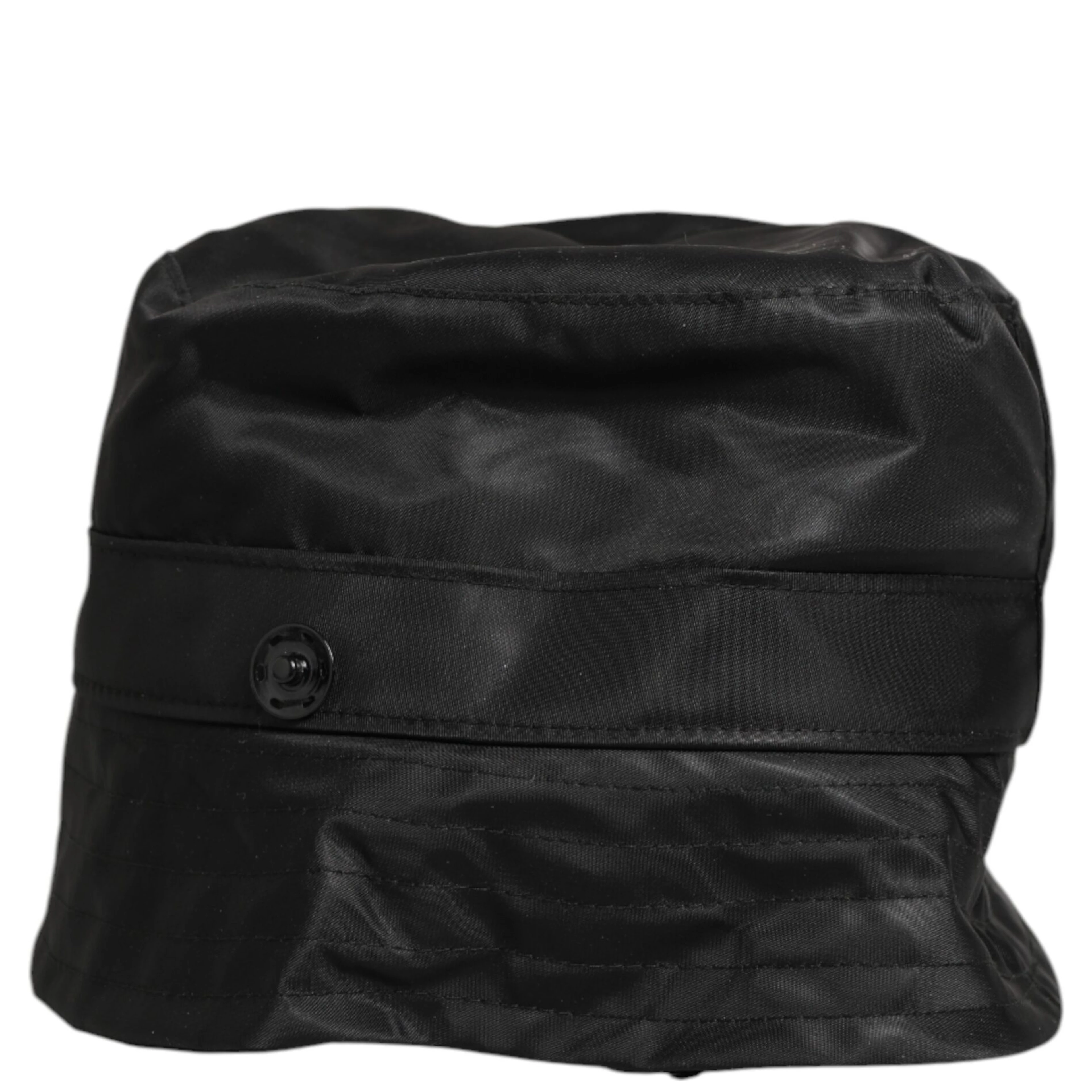 Black PVC Wide Brim Men Bucket Capello Hat