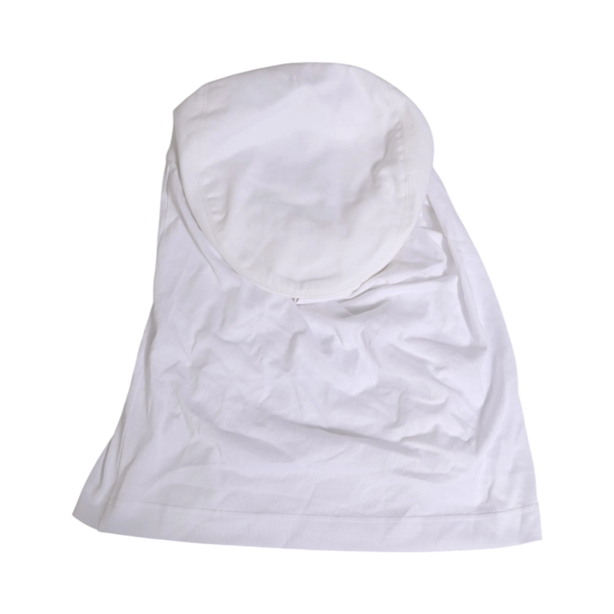 White Cotton DG Logo Plaque Baseball Balaclava Hat