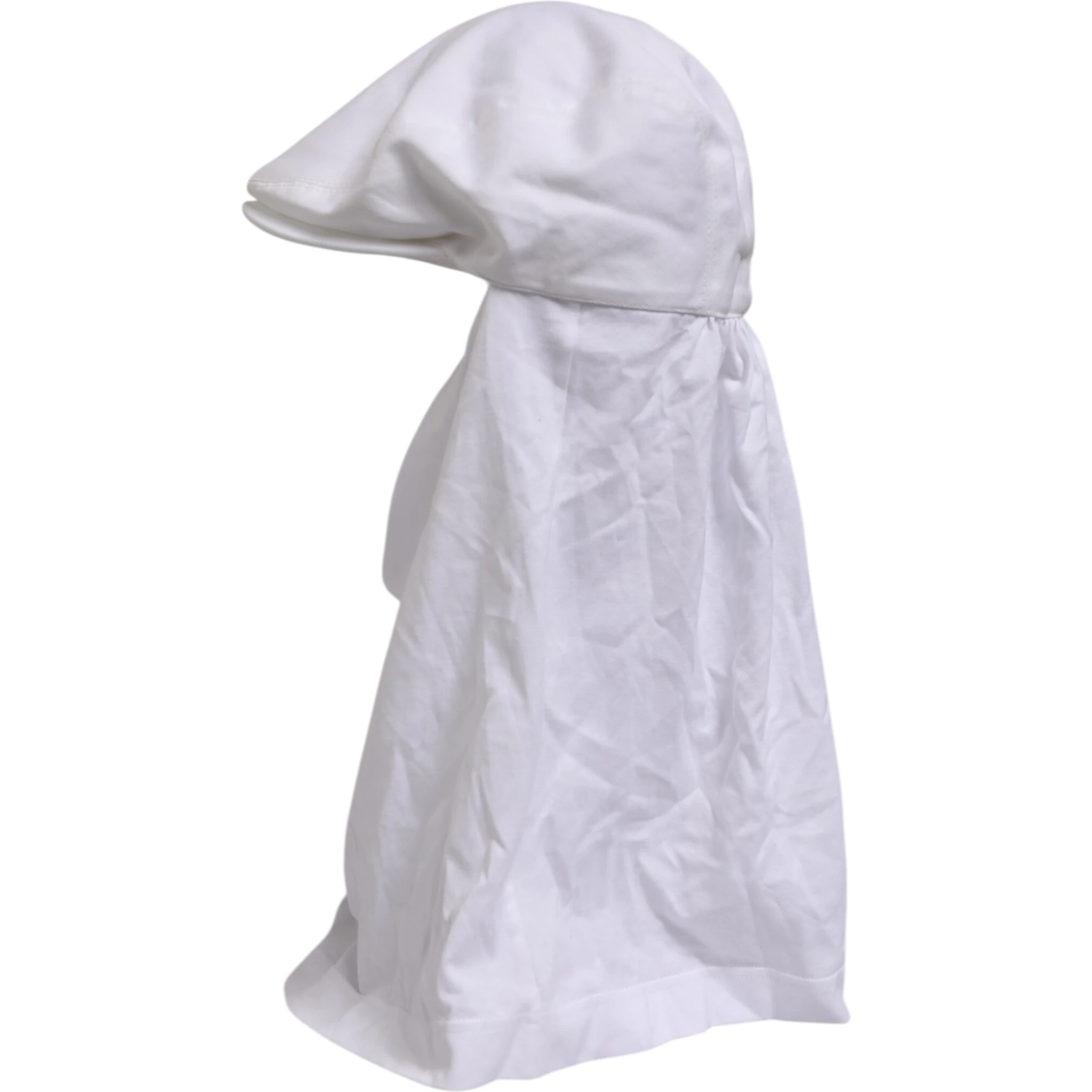 White Cotton DG Logo Plaque Baseball Balaclava Hat