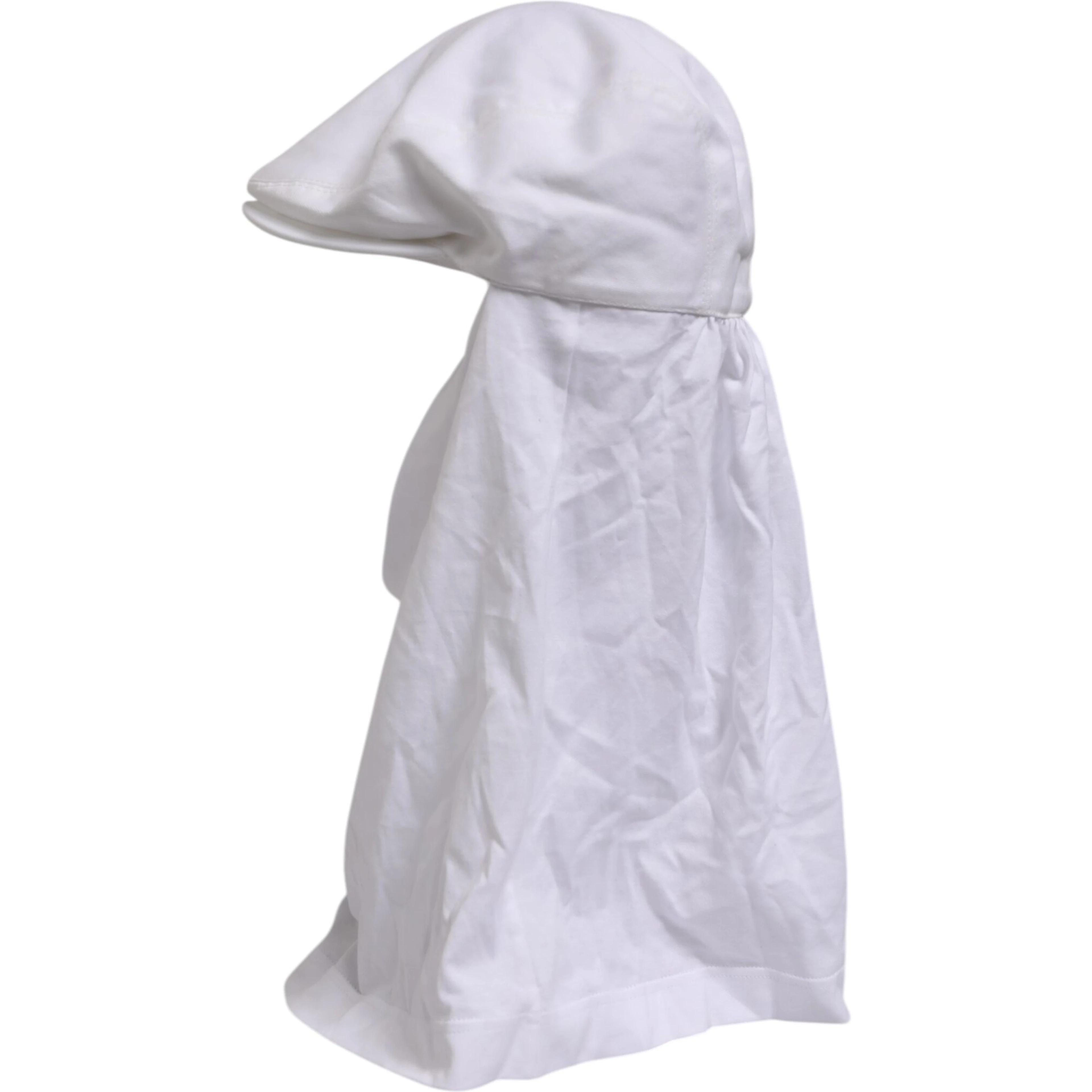 White Cotton DG Logo Plaque Baseball Balaclava Hat