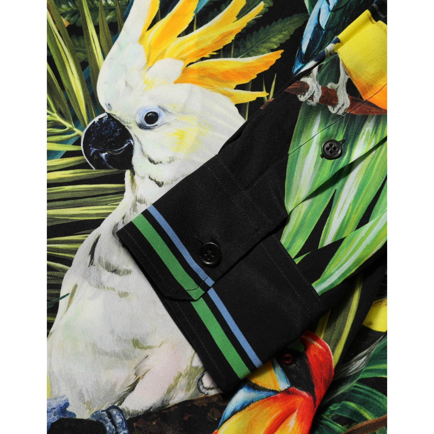Multicolor Parrot Print Lounge Casual Shirt