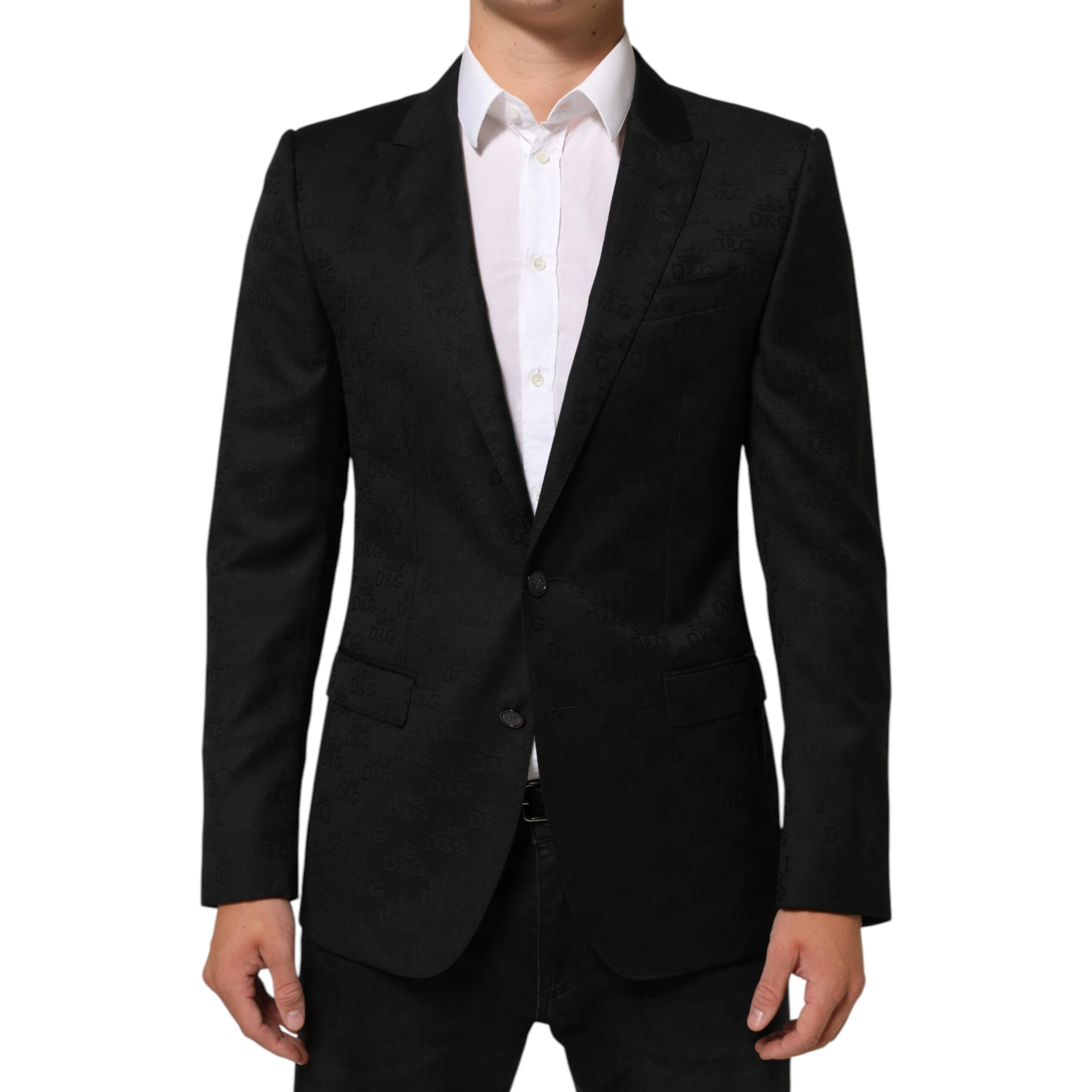 Black MARTINI 2 Buttons Suit Jacket Blazer