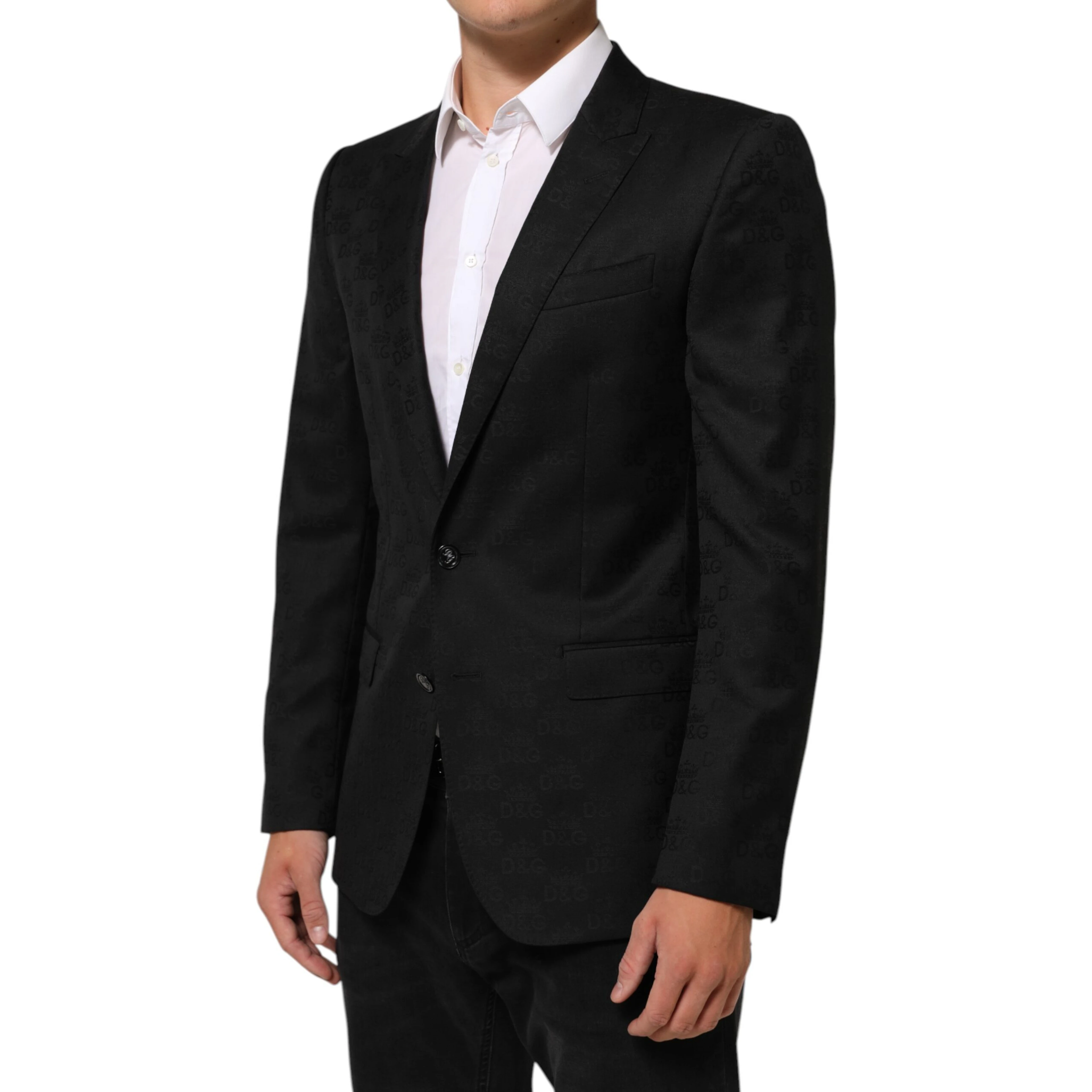Black MARTINI 2 Buttons Suit Jacket Blazer