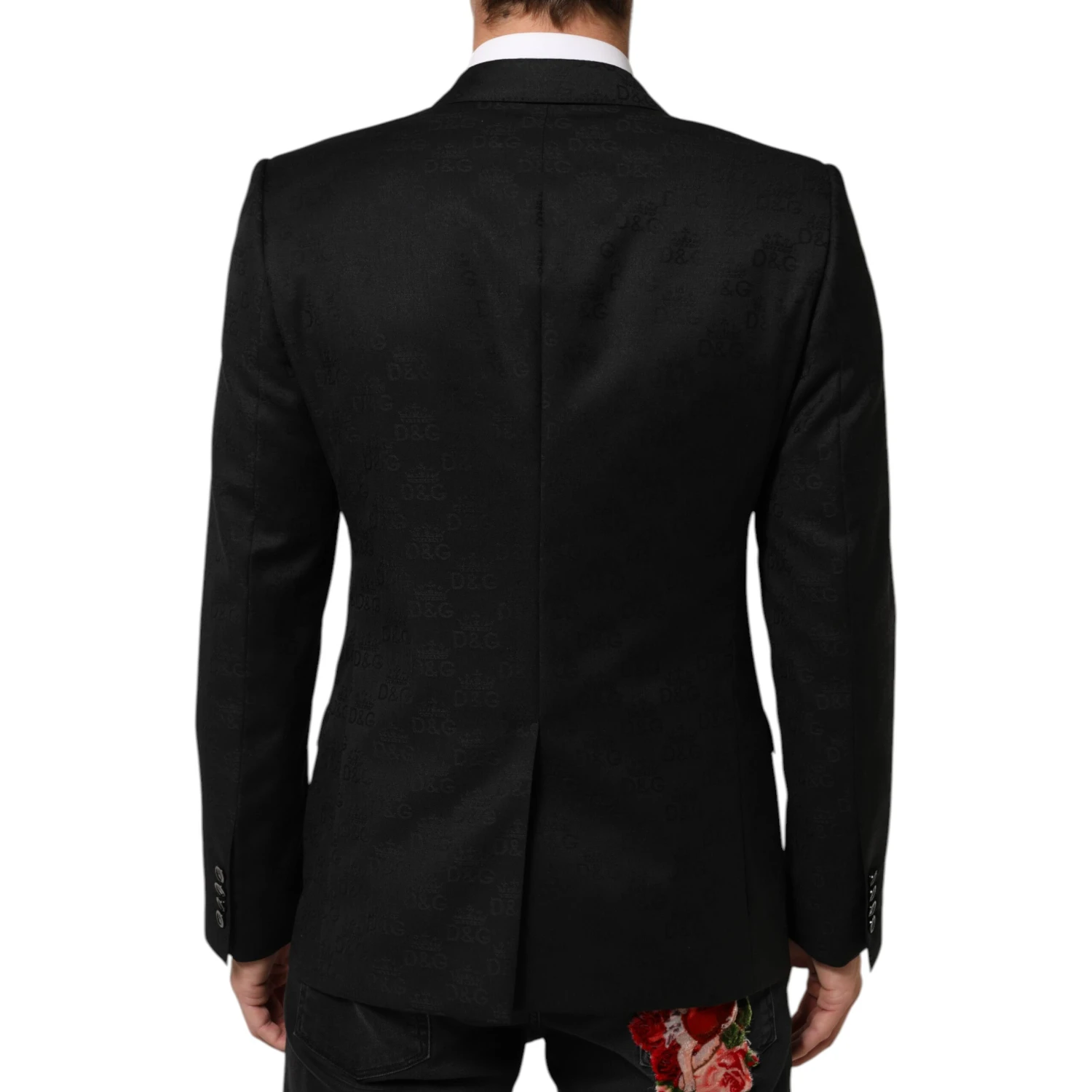Black MARTINI 2 Buttons Suit Jacket Blazer