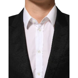 Black MARTINI 2 Buttons Suit Jacket Blazer
