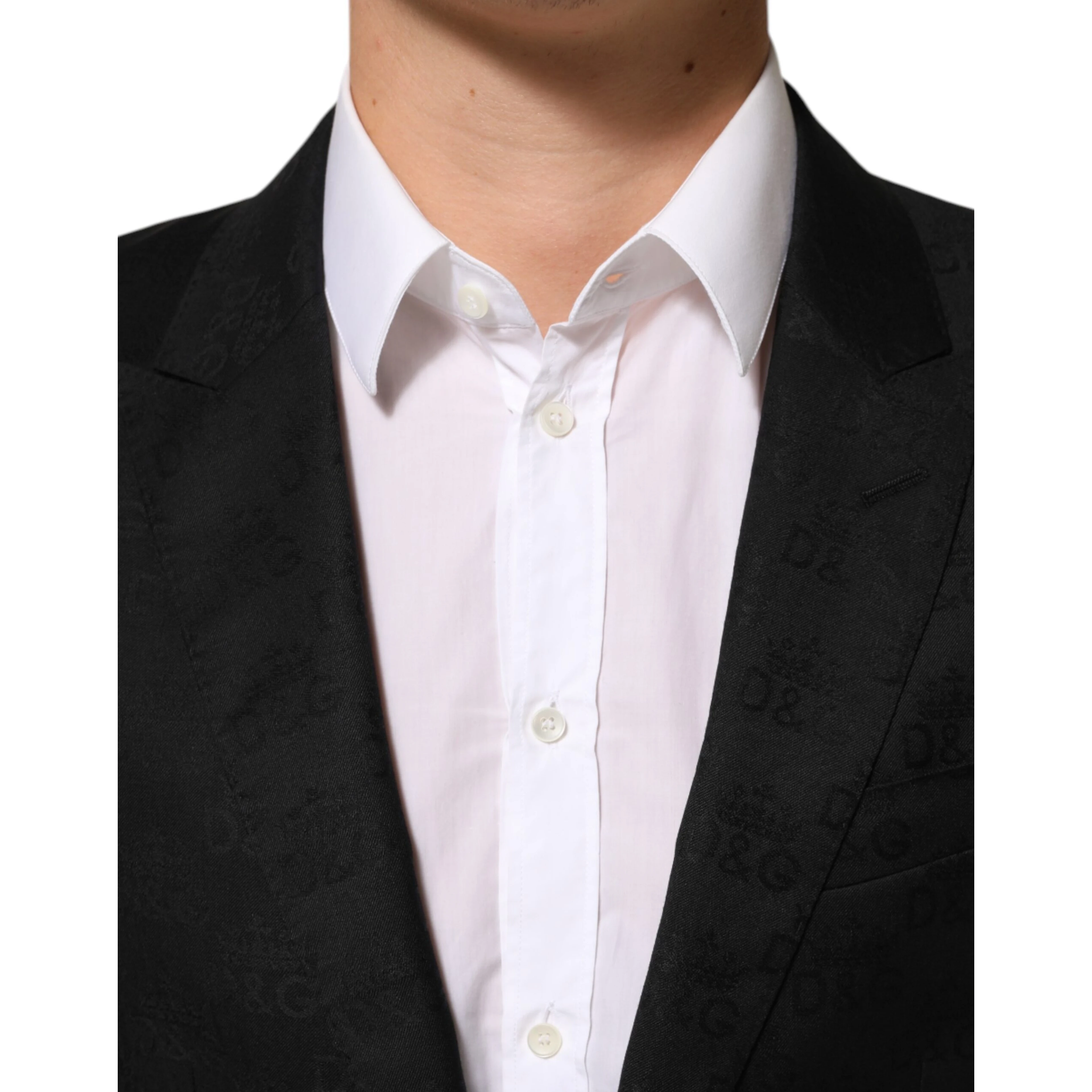 Black MARTINI 2 Buttons Suit Jacket Blazer