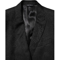 Black MARTINI 2 Buttons Suit Jacket Blazer