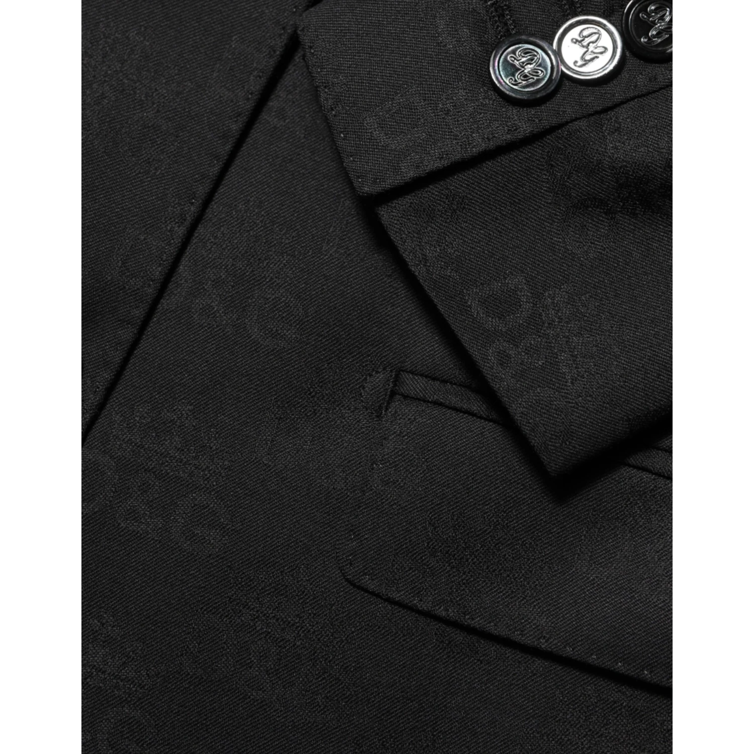 Black MARTINI 2 Buttons Suit Jacket Blazer