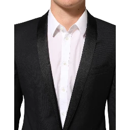 Black GOLD 1 Button Suit Jacket Men Blazer