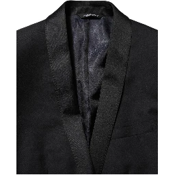 Black GOLD 1 Button Suit Jacket Men Blazer
