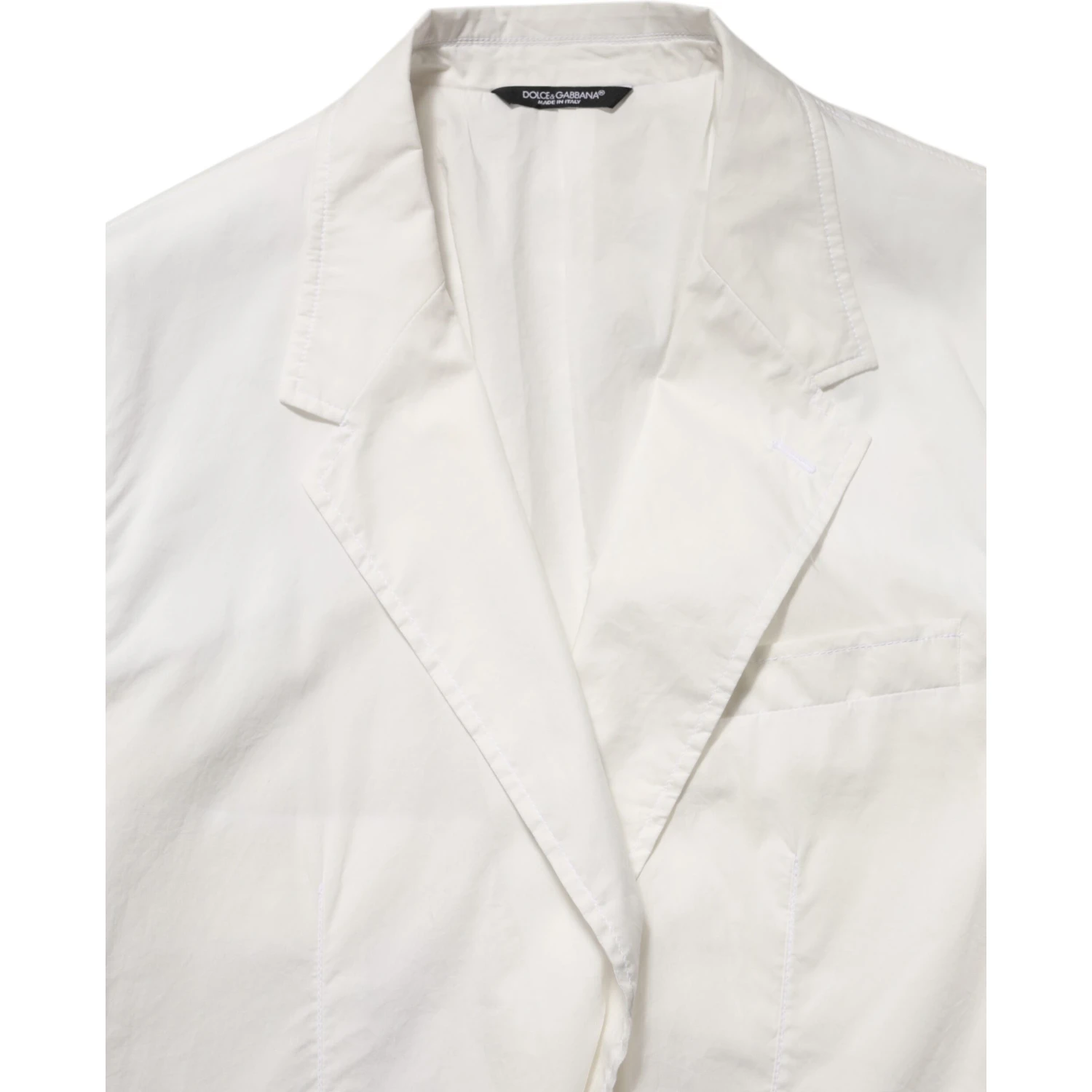 White Cotton 1 Button Men Suit Blazer