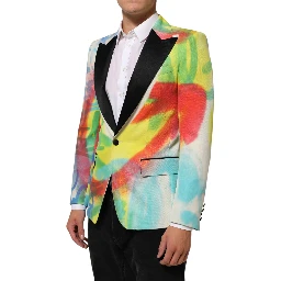 Multicolor Graffiti SICILIA 1 Button Men Suit Blazer