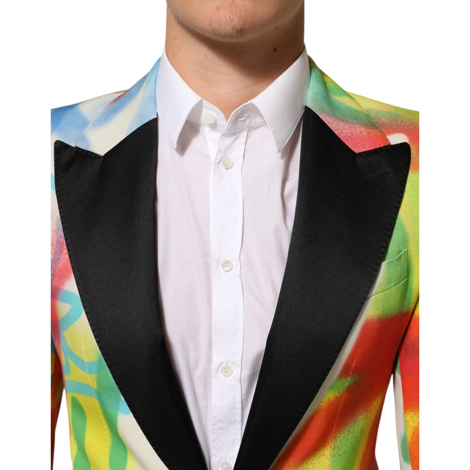Multicolor Graffiti SICILIA 1 Button Men Suit Blazer