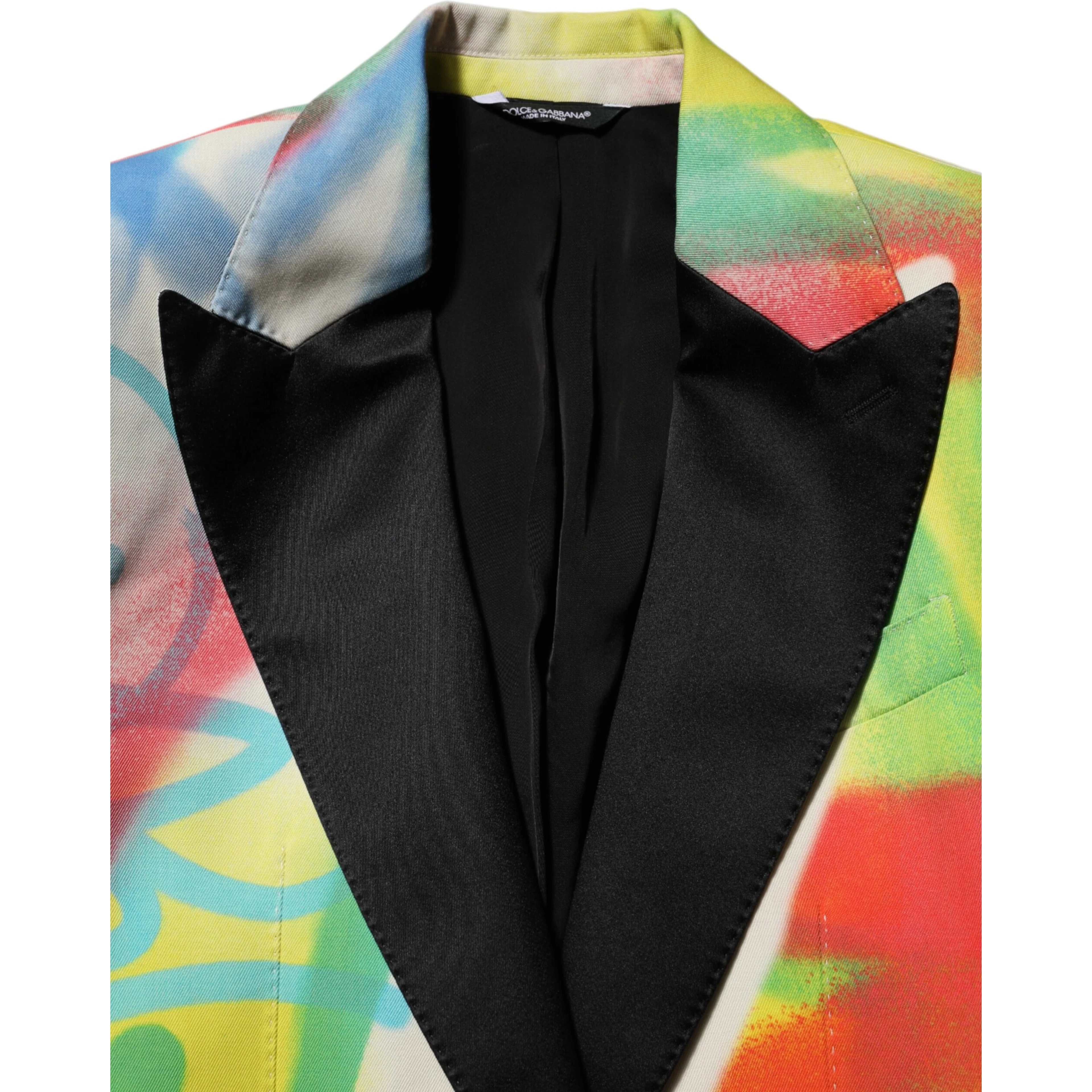Multicolor Graffiti SICILIA 1 Button Men Suit Blazer