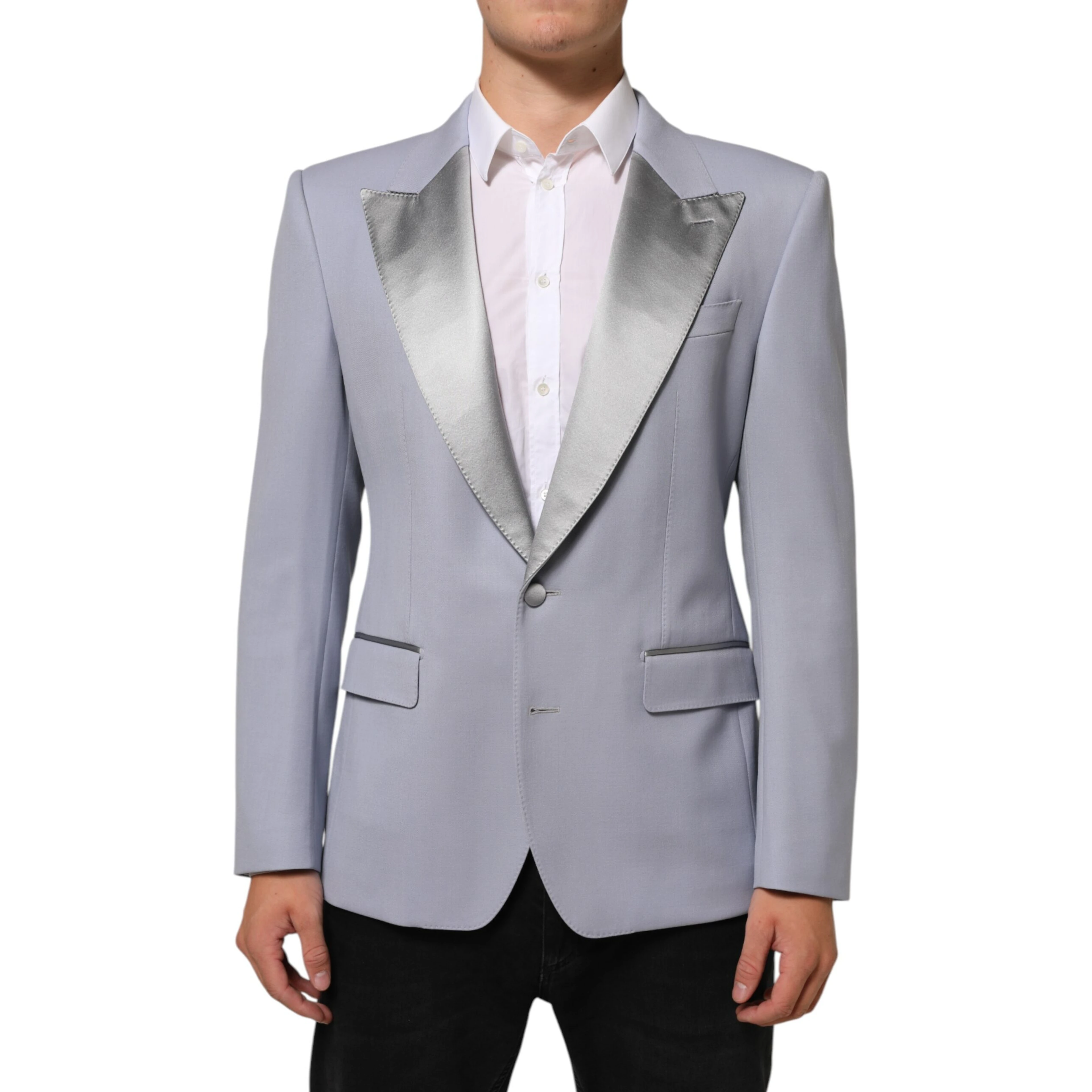 Gray Wool SICILIA 2 Buttons Men Suit Blazer