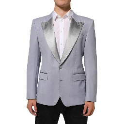 Gray Wool SICILIA 2 Buttons Men Suit Blazer