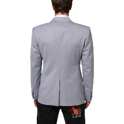 Gray Wool SICILIA 2 Buttons Men Suit Blazer