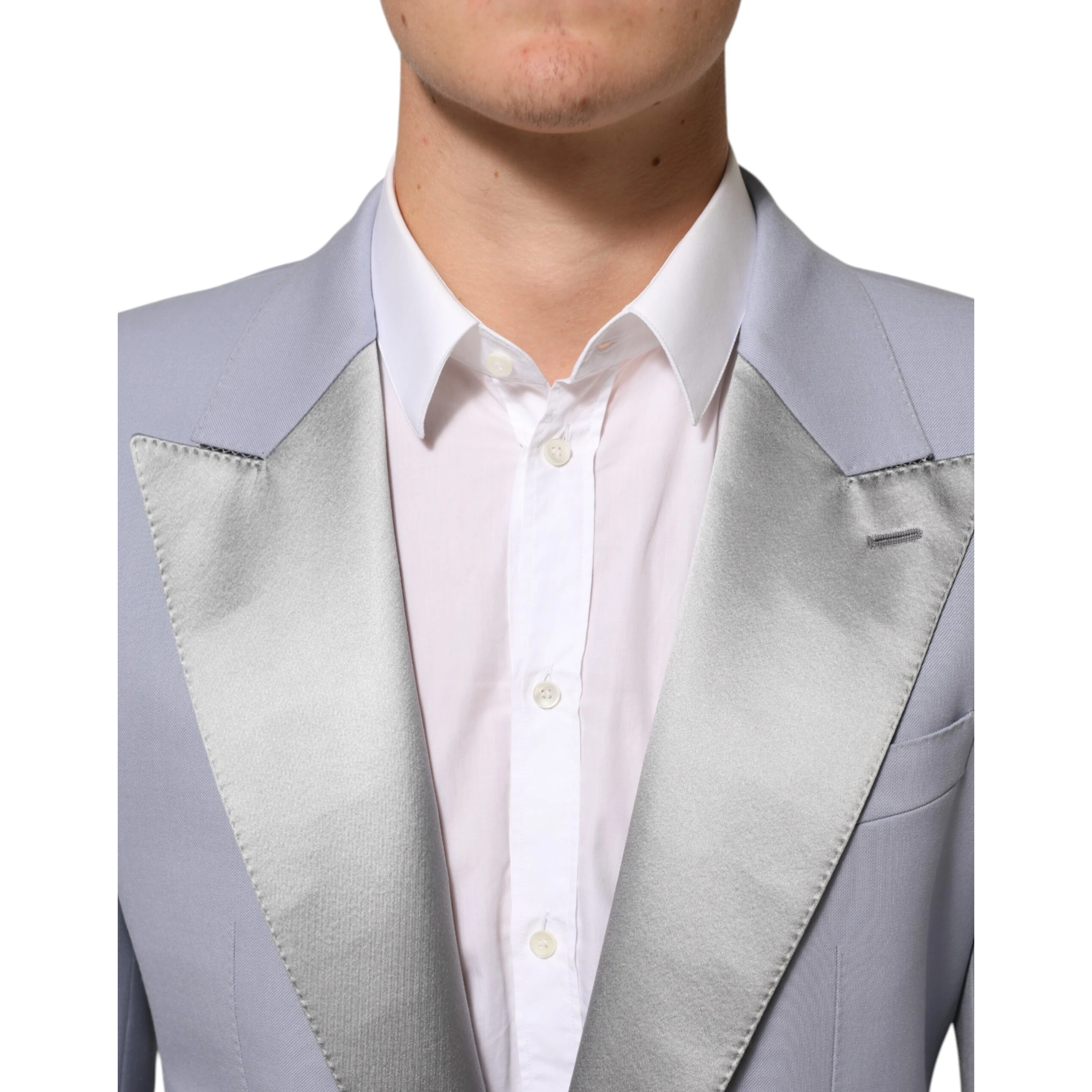 Gray Wool SICILIA 2 Buttons Men Suit Blazer