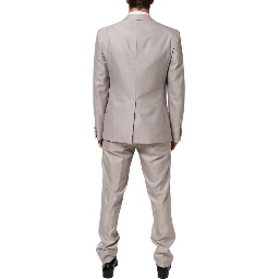 Light Gray Wool 2 Piece MARTINI Formal Suit