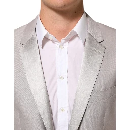 Light Gray Wool 2 Piece MARTINI Formal Suit