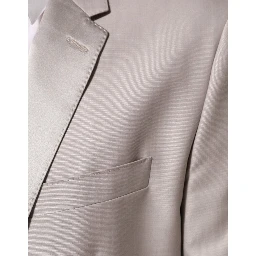 Light Gray Wool 2 Piece MARTINI Formal Suit
