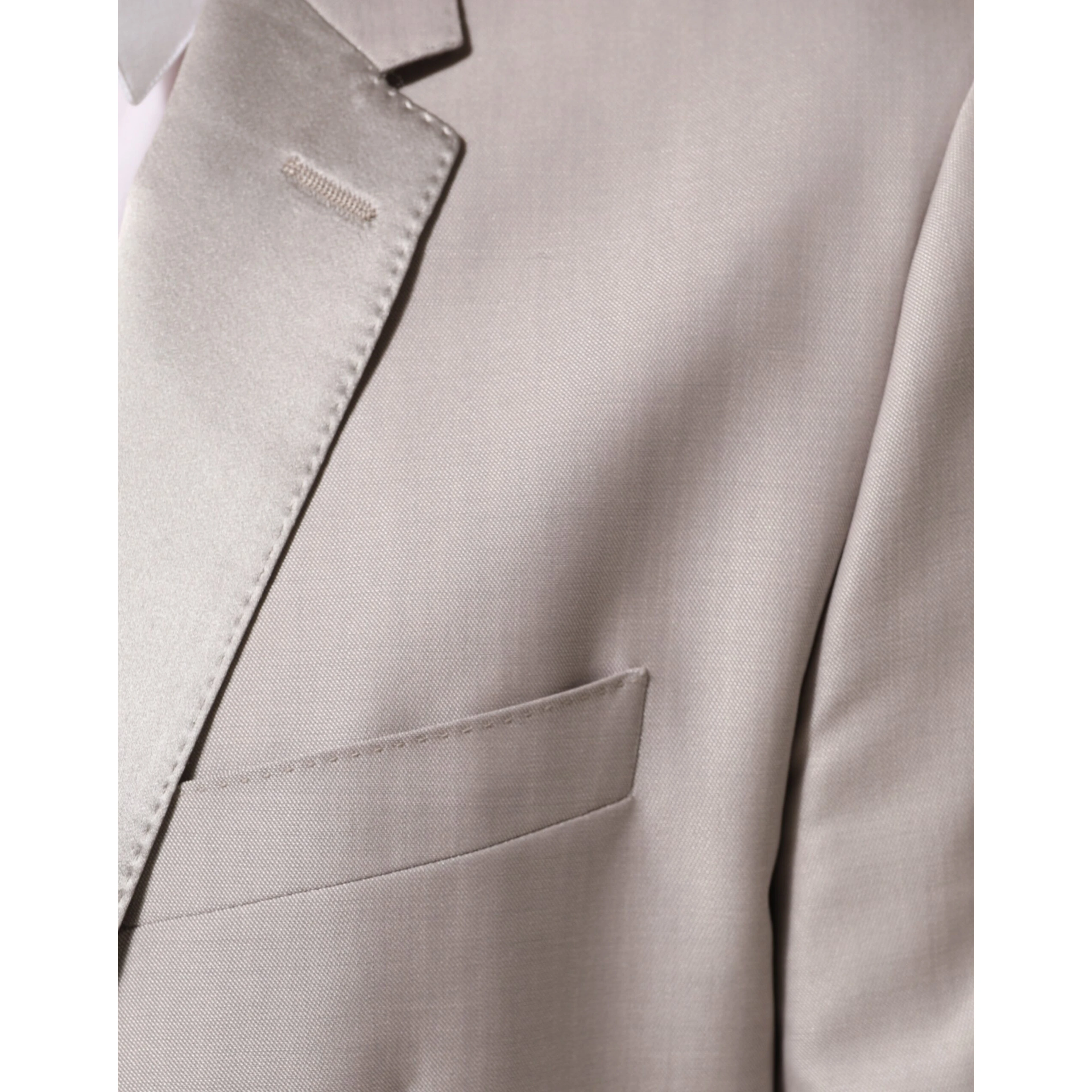 Light Gray Wool 2 Piece MARTINI Formal Suit