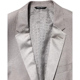 Light Gray Wool 2 Piece MARTINI Formal Suit