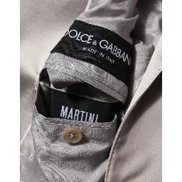 Light Gray Wool 2 Piece MARTINI Formal Suit