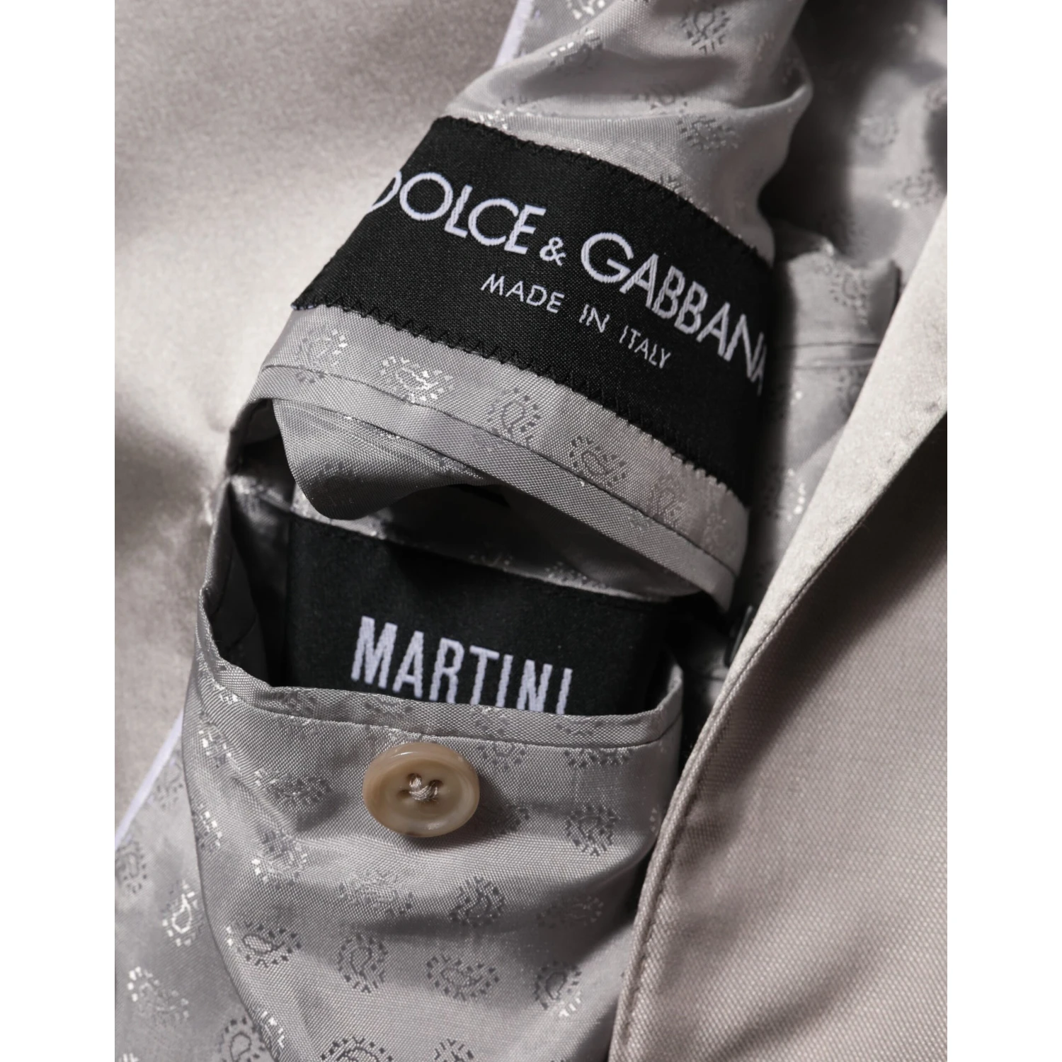 Light Gray Wool 2 Piece MARTINI Formal Suit